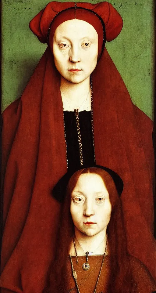 Image similar to painted portrait of a beautiful strange girl with a rat, 1 6 th century, hans holbein the younger, jan van eyck, gerit dou,