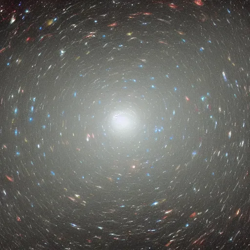 Prompt: a real photo of the observable universe, hyper detailed, 8k