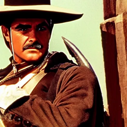 Prompt: Young Sean Connery as Zorro 4K detail