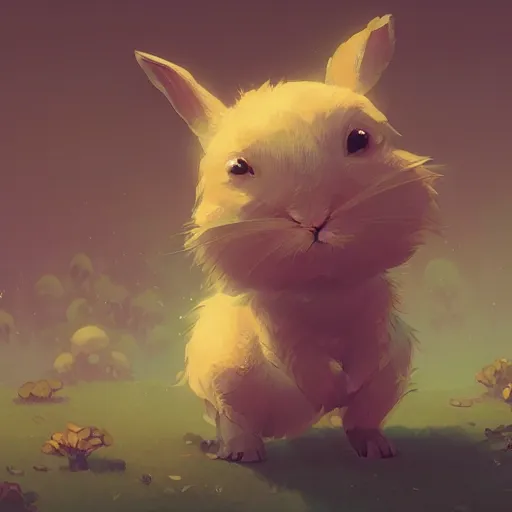 Image similar to cute rabbit by victo ngai and andreas rocha and greg rutkowski trending on artstation unreal engine 8 k hd wallpaperjpeg artifact blur