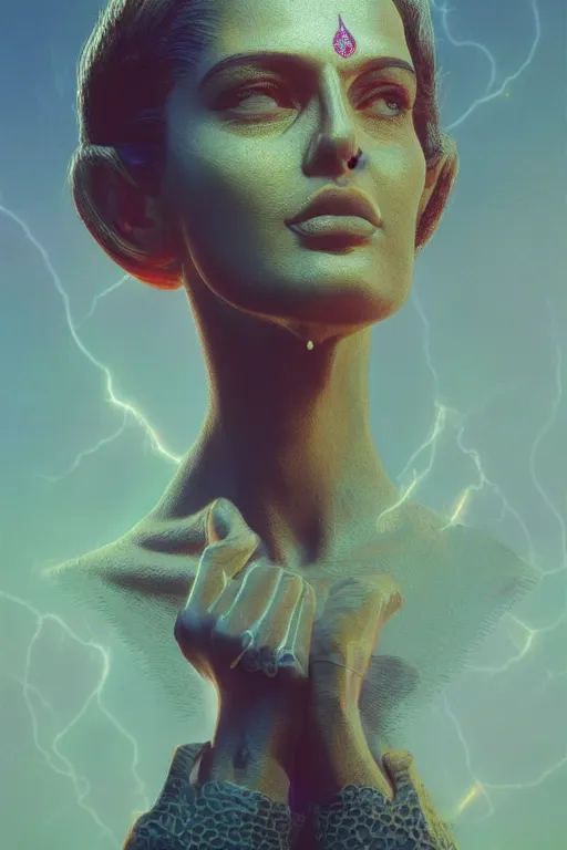 Image similar to Bhagwan Shree Rajneesh, photo, portrait, 3d, high details, intricate details, by vincent di fate, artgerm julie bell beeple, 90s, Smooth gradients, octane render, 8k, volumetric lightning, High contrast, depth of field, very coherent symmetrical artwork