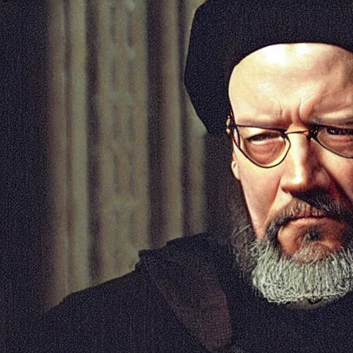 Prompt: theologian John Calvin as Neo in the Matrix.