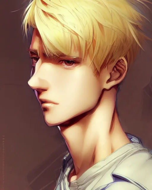 Handsome anime character with blond hair green eyes gloves from the Spy x  family series 2K wallpaper download