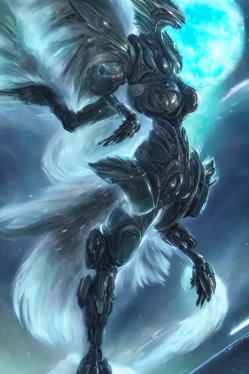 Prompt: galactic hyperdetailed elegant beautiful stunning giantess anthropomorphic fluffy mecha sexy very hot female dragon goddess, fluffy mane, sharp metal ears, round fluffy belly, sea green body, mecha wings, bigger than galaxy, epic proportions, epic scale, epic size, warframe fanart, furry, dragon art, goddess, giantess, furaffinity, octane render