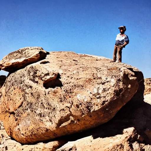 Image similar to An iPhone on a rock in Mitzpe Ramon under the sky