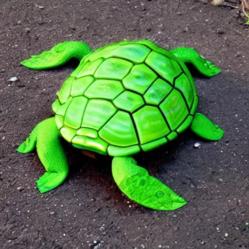 Prompt: Nightmare Fuel Turtle