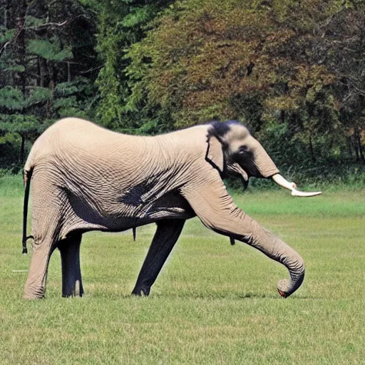 Prompt: elephant borzoi hybrid