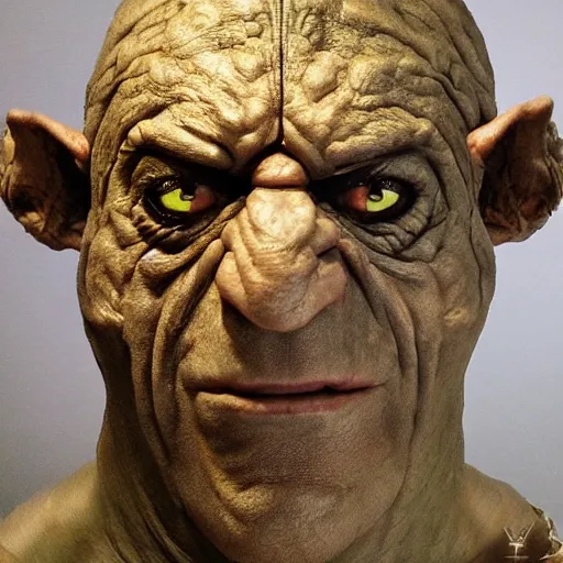 Image similar to Anthony Fauci as golem from lord of the rings, highly detailed