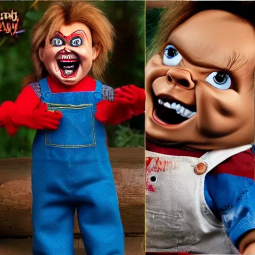 Prompt: easy how to guide for cleaning chucky doll screaming