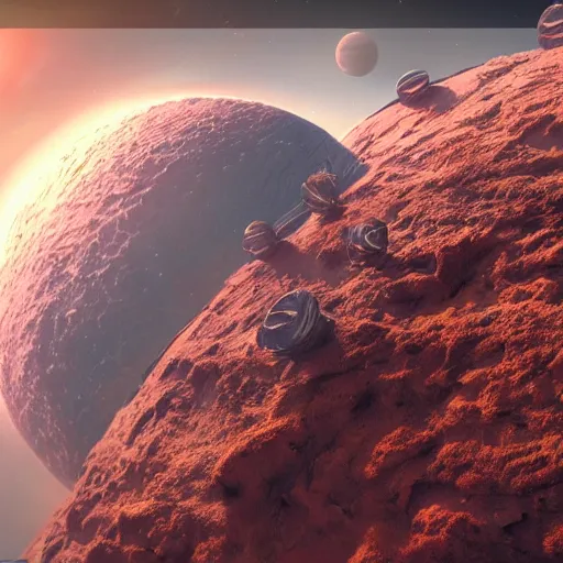 Prompt: planet in space, 4 k, highly detailed, cgsociety, trending on artstion, matte painting, concept art