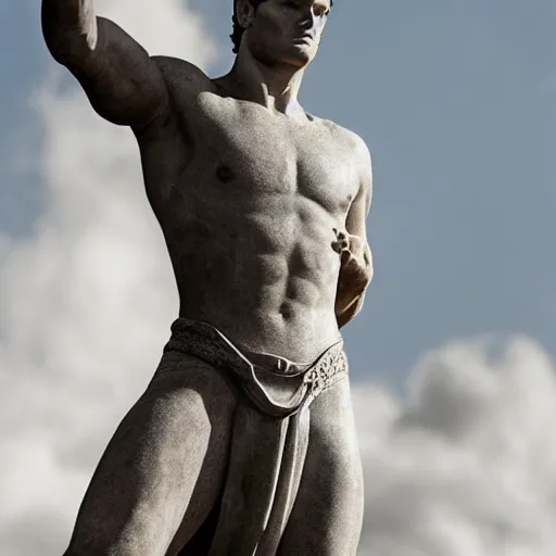 Image similar to Henry cavill roman statue