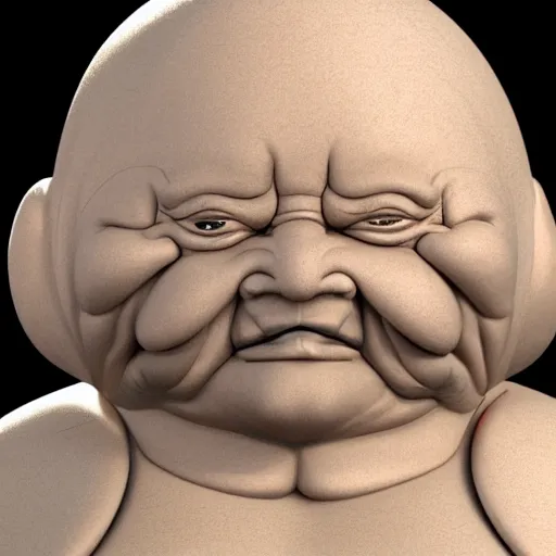 Prompt: a shiny ceramic chubby old woman alien with wrinkles and white hair, 3d render, shiny ceramic, by fernando botero, 8k resolution, digital art, sigma 85mm f/1.4