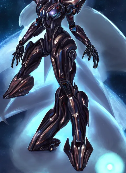 Image similar to cinematic goddess shot, cosmic sized perfectly proportioned stunning beautiful hot anthropomorphic robot mecha female dragon, in space, nebula sized, larger than galaxies, holding galaxy, sharp claws, sleek silver armor, epic proportions, epic size, epic scale, digital art, furry art, macro art, dragon art, giantess art, warframe fanart, furaffinity, deviantart