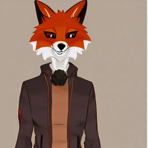 Image similar to an anthropomorphic fox, fursona!!!! trending on furaffinity, by kawacy, trending on artstation, full body