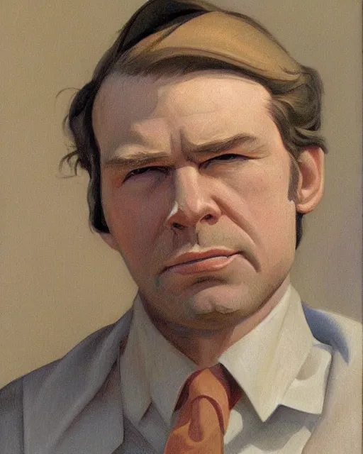 Prompt: rhett sarlin, portrait by ralph mcquarrie