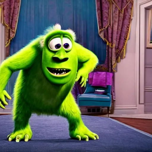 Image similar to boris johnson as a monster in monsters inc.