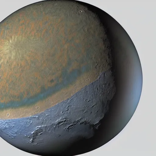 Prompt: realistic surface map of uranus