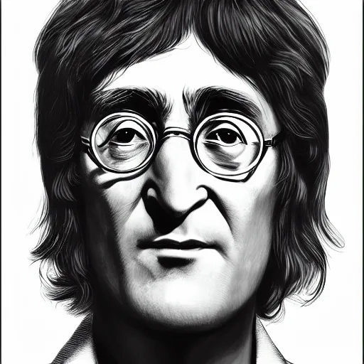 Prompt: 4k image of John Lennon drawn by Jamie Hewlett, digital art, detailed
