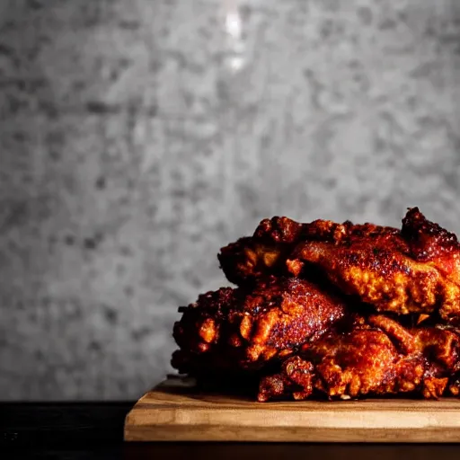 Image similar to Nashville hot chicken, HD, studio lighting, 8K, hyper realistic, michelin 5 star, award winning photo