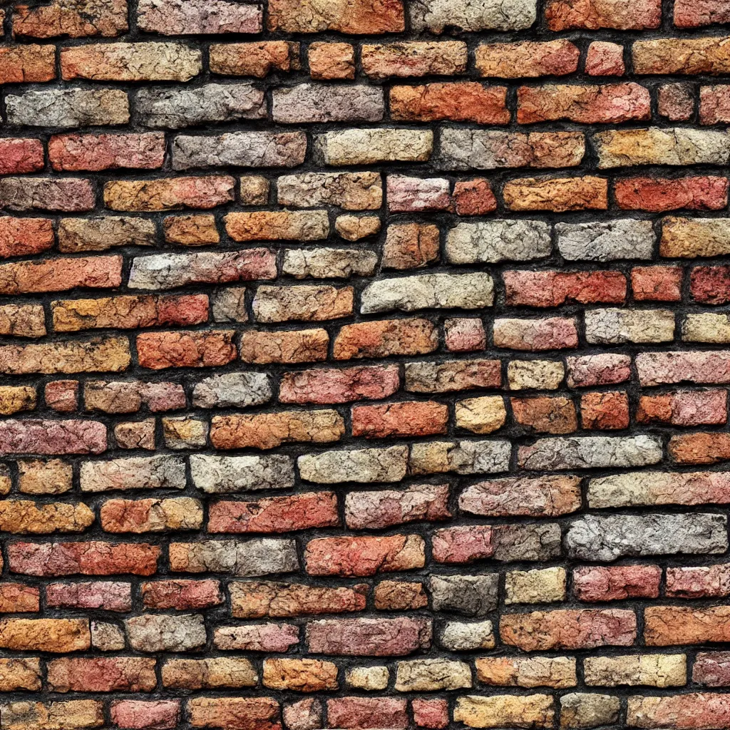 Image similar to a brick multicolor wall stone tile texture irregular diffuse albedo high detail 8k macro details texture texture texture texture