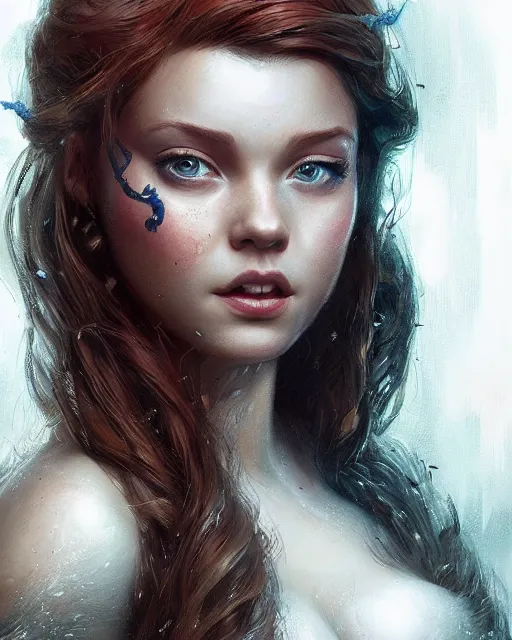 Image similar to princess ariel, hyper realistic face, beautiful eyes, fantasy art, in the style of greg rutkowski, intricate, hyper detailed, smooth