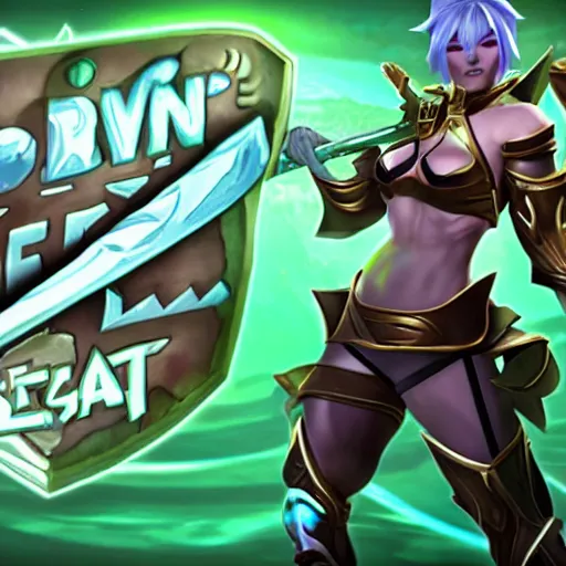 Prompt: riven league of legends 2 0 2 2 skin