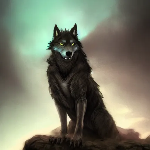 Prompt: A ultra detailed portrait matte painting of a warewolf, concept art by Anato Finnstark, trending on artstation,