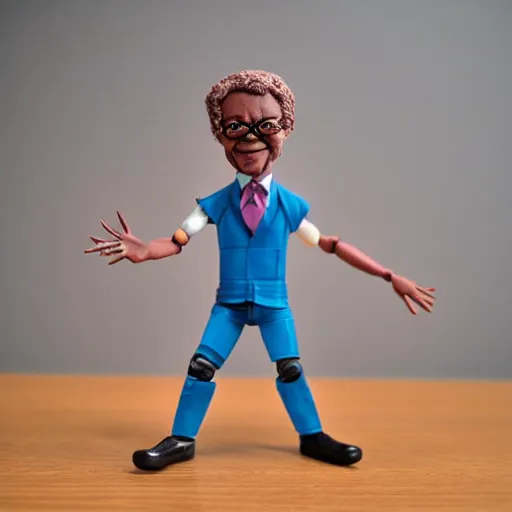 Image similar to maya angelou cosplay isaac newton, stop motion vinyl action figure, plastic, toy, butcher billy style