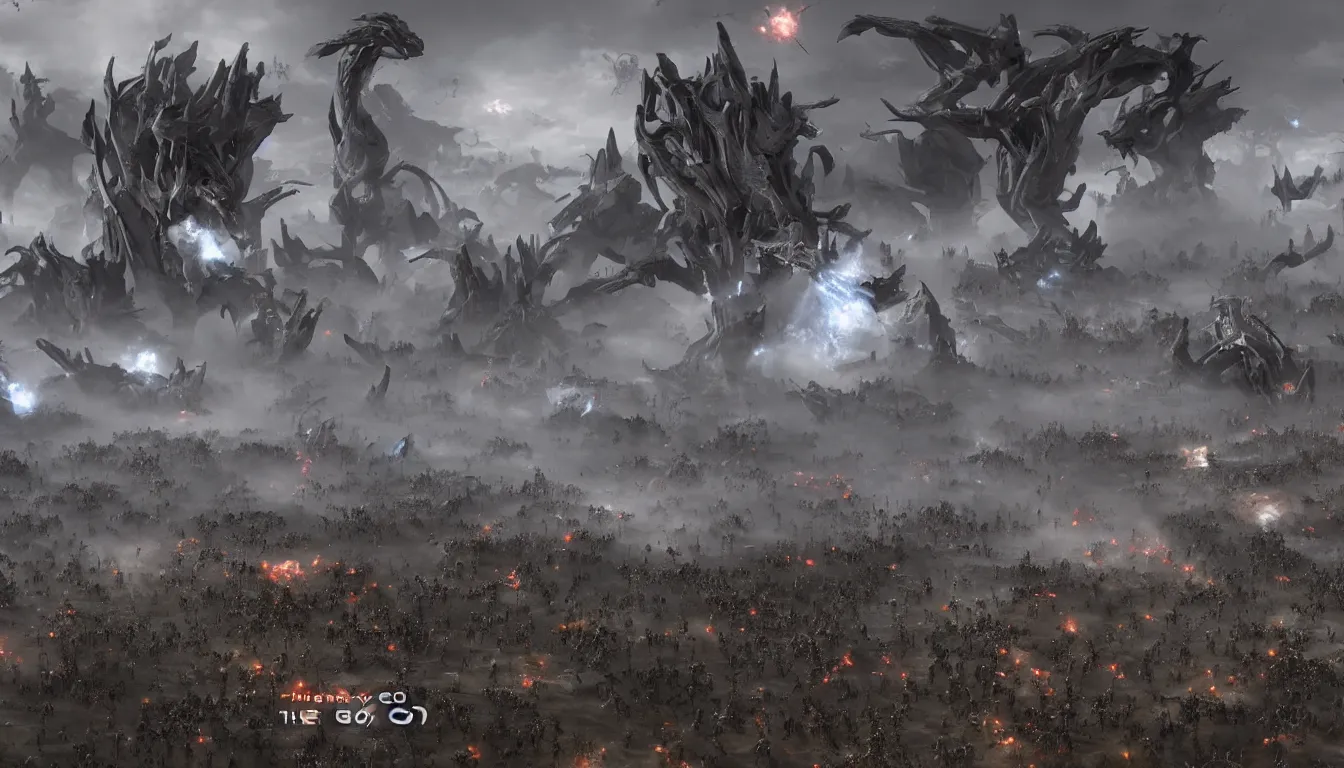 Prompt: The grey goo apocalypse.