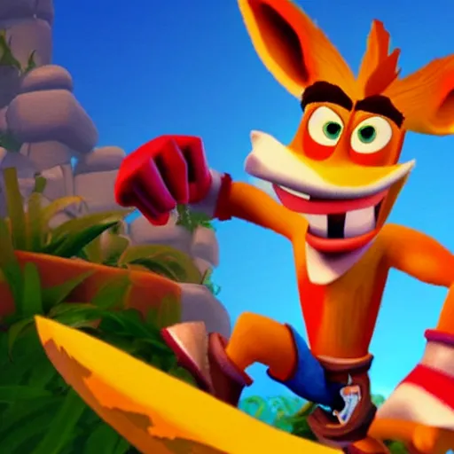 Prompt: crash bandicoot the movie