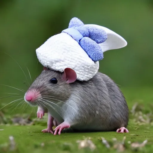 Image similar to I may be fat but I am still just a rat in a hat