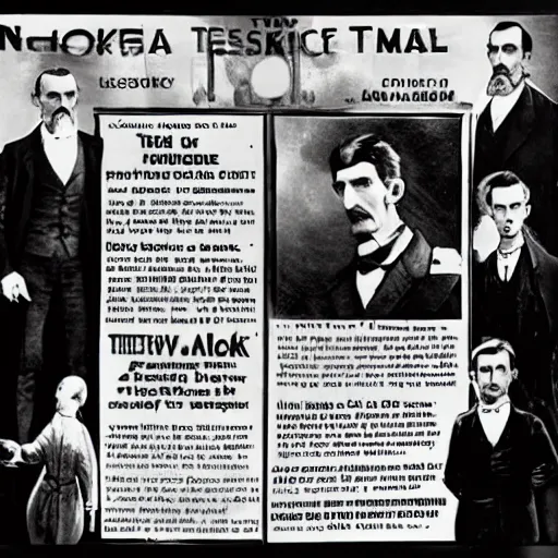 Image similar to Nikola tesla makes a time machine