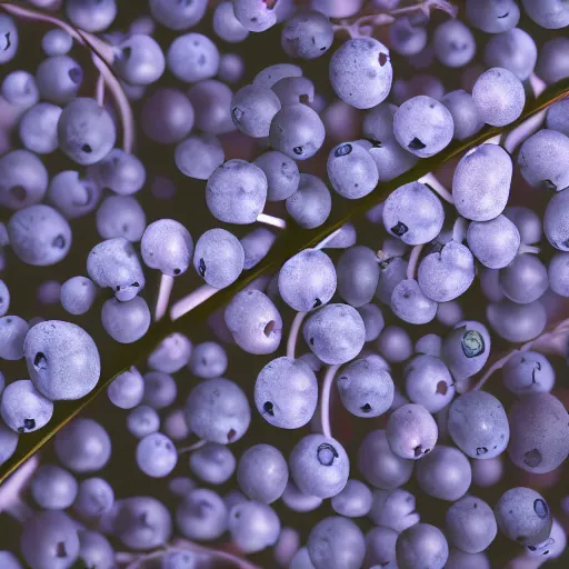 Prompt: closeup of a leafy blueberry bush in nordic forest with moss and twigs. Digital art. 4K. Artistic. Detailed drawing. Trending on artstation.