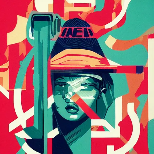 Image similar to Supreme x Adidas Profile Picture by Sachin Teng, asymmetrical, Organic Painting , Matte Painting, geometric shapes, hard edges, graffiti, street art,:2 by Sachin Teng:4