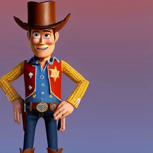 Prompt: rasputin as Sheriff Woody Pride, pixar, 8k hd dof