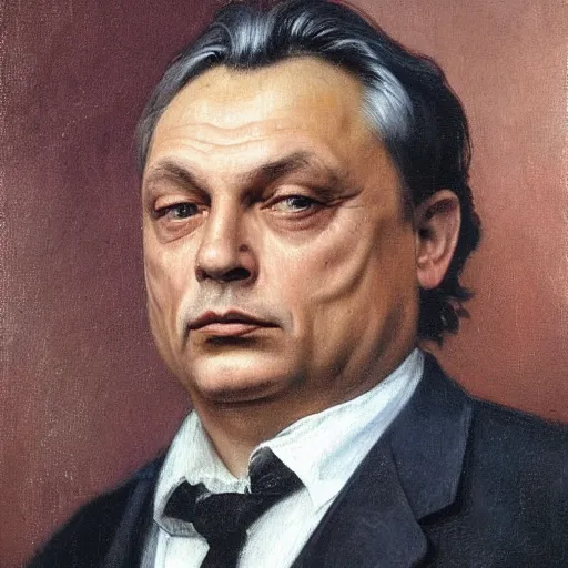 Prompt: a portrait of viktor orbán in the style of The Fallen Angel (1847) painting by Alexandre Cabanel