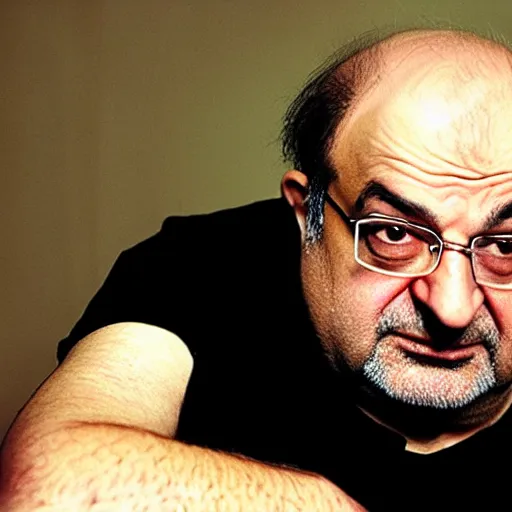 Prompt: warrior legend salman rushdie