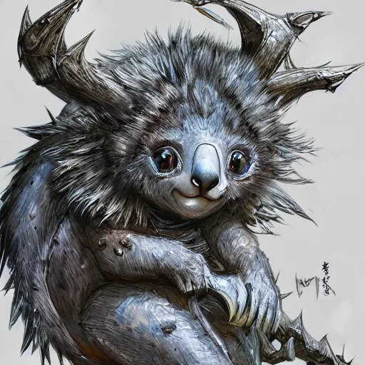 Prompt: a koala as a dragon, scare, highly detailed face, full body, fantasy art, monster art, style of masami kurumada, illustration, epic, fantasy, intricate, hyper detailed, artstation, concept art, smooth, sharp focus, ray tracing