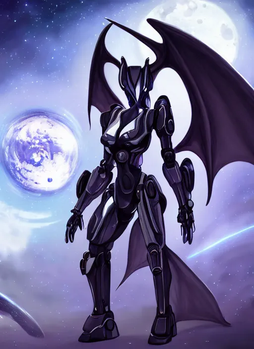 Image similar to cinematic goddess shot, cosmic sized perfectly proportioned stunning beautiful anthropomorphic robot mecha female dragon, space background, larger than galaxies, holding milky way in sharp claws, sleek silver armor, epic proportions, epic size, epic scale, ultra detailed digital art, furry art, macro art, dragon art, giantess art, warframe fanart, furaffinity, deviantart