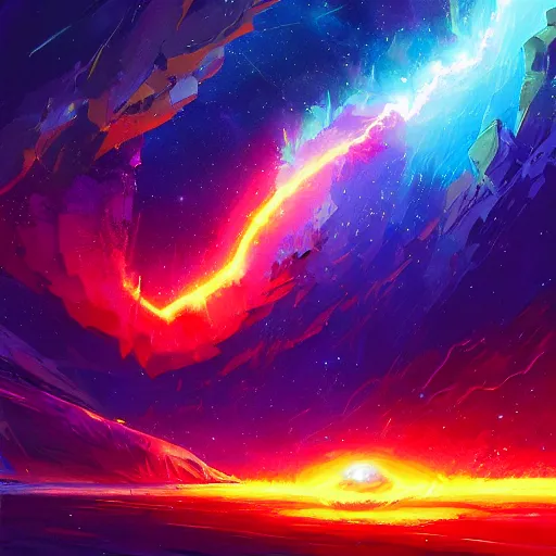 Image similar to a supernova, by anato finnstark, by alena aenami, by john harris, by ross tran, by wlop, by andreas rocha