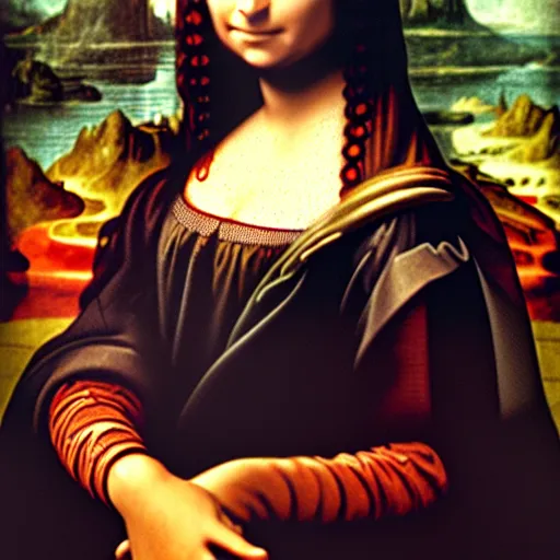 Image similar to jennifer love hewitt as mona lisa,