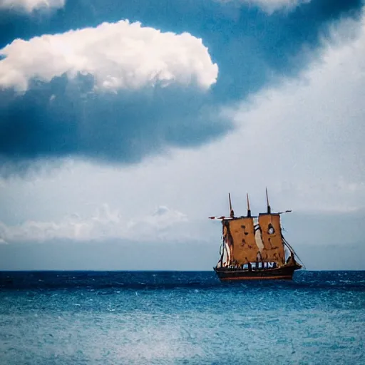 Image similar to clouds in the shape of a pirate ship