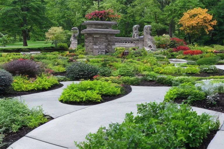 Image similar to beautiful landscaping, olmsted, masterpiece