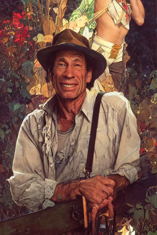 Prompt: Ernest P. Worrell portrait by Stanley Artgerm Lau, greg rutkowski, thomas kindkade, alphonse mucha, loish, norman Rockwell