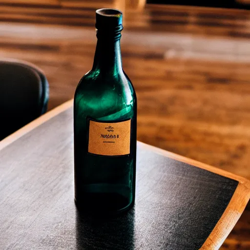 Image similar to a bottle is placed on a table