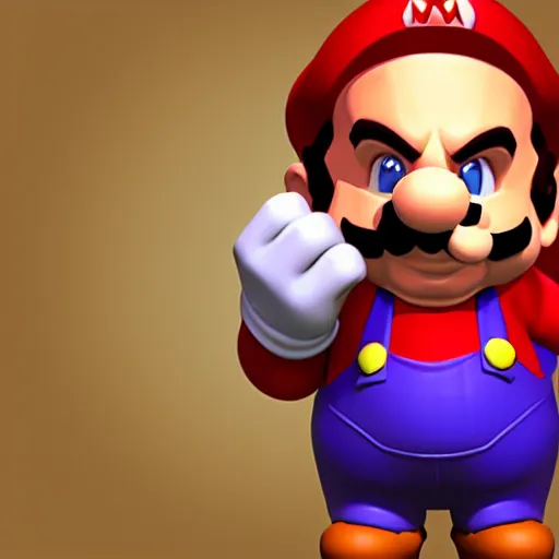 Prompt: tony soprano mixed with mario blender