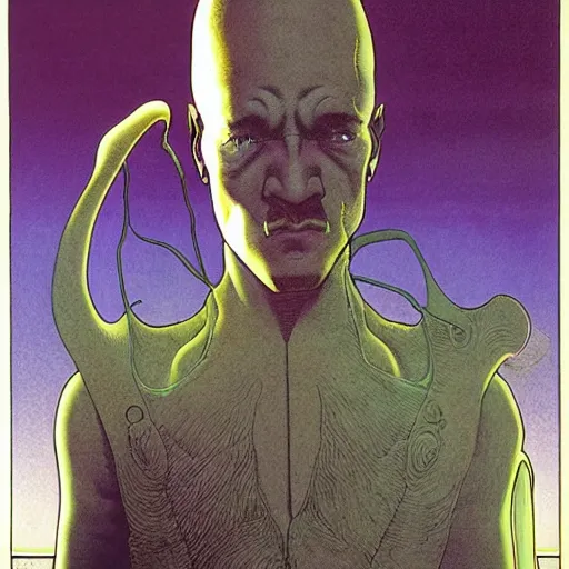 Prompt: morpheus by moebius,