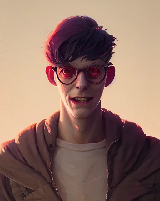 Image similar to highly detailed vfx portrait of a character of a monster stephen bliss, unrealengine, greg rutkowski, loish, rhads, beeple, makoto shinkai and lois van baarle, ilya kuvshinov, rossdraws, tom bagshaw,