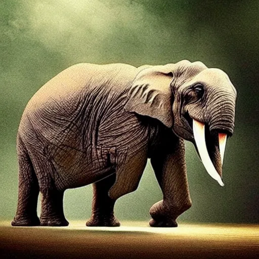 Image similar to t - rex!!!!!!!!! and ( ( ( ( elephant ) ) ) ) hybrid!!!!!!!!! animal