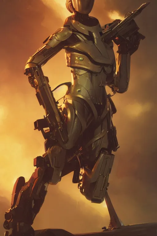 Image similar to futuristic weapon tech trading card , octane render, highly detailed, 8k, rim lighting, digital painting, artstation , concept art, sharp focus, illustration, art by greg rutkowski and alphonse mucha
